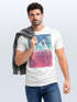 Herren T-Shirt Top California Palmen Sommer Foto Print Aufdruck Abstrakt Fashion Streetstyle Neverless®preview