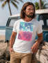 Herren T-Shirt Top California Palmen Sommer Foto Print Aufdruck Abstrakt Fashion Streetstyle Neverless®preview