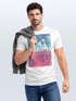 Herren T-Shirt Top California Palmen Sommer Foto Print Aufdruck Abstrakt Fashion Streetstyle Neverless®preview