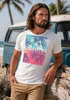 Herren T-Shirt Top California Palmen Sommer Foto Print Aufdruck Abstrakt Fashion Streetstyle Neverless®preview