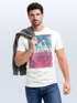 Herren T-Shirt Top California Palmen Sommer Foto Print Aufdruck Abstrakt Fashion Streetstyle Neverless®preview