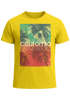 Herren T-Shirt Top California Palmen Sommer Foto Print Aufdruck Abstrakt Fashion Streetstyle Neverless®preview