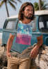 Herren T-Shirt Top California Palmen Sommer Foto Print Aufdruck Abstrakt Fashion Streetstyle Neverless®preview