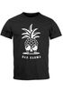 Herren T-Shirt Totenkopf Ananas Bad Karma Sonnenbrille Pineapple Skull Slim Fit Neverless®preview