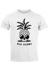 Herren T-Shirt Totenkopf Ananas Bad Karma Sonnenbrille Pineapple Skull Slim Fit Neverless®preview