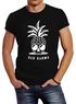 Herren T-Shirt Totenkopf Ananas Bad Karma Sonnenbrille Pineapple Skull Slim Fit Neverless®preview