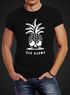 Herren T-Shirt Totenkopf Ananas Bad Karma Sonnenbrille Pineapple Skull Slim Fit Neverless®preview