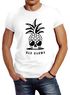 Herren T-Shirt Totenkopf Ananas Bad Karma Sonnenbrille Pineapple Skull Slim Fit Neverless®preview