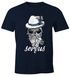 Herren T-Shirt Totenkopf Filzhut Bayern Skull Blume servus Fun-Shirt Moonworks®preview