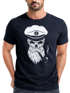 Herren T-Shirt Totenkopf Kapitän Captain Skull Hipster Slim Fit Neverless®preview