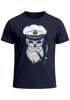 Herren T-Shirt Totenkopf Kapitän Captain Skull Hipster Slim Fit Neverless®preview