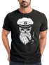 Herren T-Shirt Totenkopf Kapitän Captain Skull Hipster Slim Fit Neverless®preview