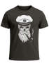 Herren T-Shirt Totenkopf Kapitän Captain Skull Hipster Slim Fit Neverless®preview