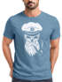 Herren T-Shirt Totenkopf Kapitän Captain Skull Hipster Slim Fit Neverless®preview