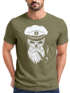 Herren T-Shirt Totenkopf Kapitän Captain Skull Hipster Slim Fit Neverless®preview