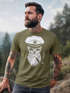 Herren T-Shirt Totenkopf Kapitän Captain Skull Hipster Slim Fit Neverless®preview