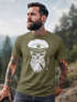 Herren T-Shirt Totenkopf Kapitän Captain Skull Hipster Slim Fit Neverless®preview