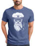 Herren T-Shirt Totenkopf Kapitän Captain Skull Hipster Slim Fit Neverless®preview