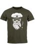 Herren T-Shirt Totenkopf Kapitän Captain Skull Hipster Slim Fit Neverless®preview