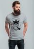 Herren T-Shirt Totenkopf Kapitän Captain Skull Hipster Slim Fit Neverless®preview