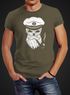 Herren T-Shirt Totenkopf Kapitän Captain Skull Hipster Slim Fit Neverless®preview