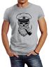 Herren T-Shirt Totenkopf Kapitän Captain Skull Hipster Slim Fit Neverless®preview