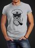 Herren T-Shirt Totenkopf Kapitän Captain Skull Hipster Slim Fit Neverless®preview