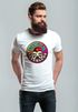 Herren T-Shirt Totenkopf Logo Print Aufdruck Skull Fashion Streetstyle Neverless®preview