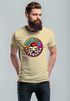 Herren T-Shirt Totenkopf Logo Print Aufdruck Skull Fashion Streetstyle Neverless®preview
