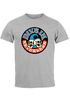 Herren T-Shirt Totenkopf Logo Print Aufdruck Skull Fashion Streetstyle Neverless®preview