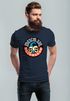 Herren T-Shirt Totenkopf Logo Print Aufdruck Skull Fashion Streetstyle Neverless®preview
