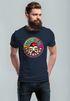 Herren T-Shirt Totenkopf Logo Print Aufdruck Skull Fashion Streetstyle Neverless®preview