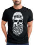 Herren T-Shirt Totenkopf Nordisch Moin Hamburg Dialekt Skull Anker Fashion Streetstyle Neverless®preview