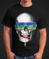 Herren T-Shirt Totenkopf Skull Lolly Hippie Retro 70er Fun-Shirt Moonworks®preview