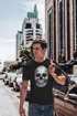 Herren T-Shirt Totenkopf Skull Totenschädel Aufdruck Print Motiv Fashion Streetstyle Neverless®preview