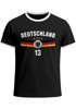 Herren T-Shirt Trikot WM Fußball-Sommer 2026 Frontprint und Backprint personalisiert mit Name Deutschlandshirt Moonworks®preview