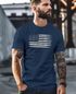 Herren T-Shirt USA Flagge Print Retro Style Männer Fashion Streetstyle Neverless®preview