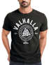 Herren T-Shirt Valhalla Runen Vikings Wikinger Slim Fit Neverless®preview