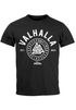 Herren T-Shirt Valhalla Runen Vikings Wikinger Slim Fit Neverless®preview