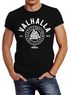 Herren T-Shirt Valhalla Runen Vikings Wikinger Slim Fit Neverless®preview