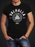 Herren T-Shirt Valhalla Runen Vikings Wikinger Slim Fit Neverless®preview