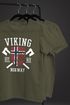 Herren T-Shirt Viking Norway Norwegen Flagge Wikinger nordisch Fashion Streetstyle Neverless®preview