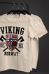 Herren T-Shirt Viking Norway Norwegen Flagge Wikinger nordisch Fashion Streetstyle Neverless®preview