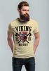 Herren T-Shirt Viking Norway Norwegen Flagge Wikinger nordisch Fashion Streetstyle Neverless®preview