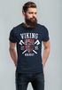 Herren T-Shirt Viking Norway Norwegen Flagge Wikinger nordisch Fashion Streetstyle Neverless®preview