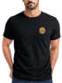 Herren T-Shirt Wald Bäume Logo Badge Naturliebhaber Outdoor Fashion Streetstyle Neverless®preview