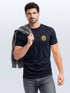 Herren T-Shirt Wald Bäume Logo Badge Naturliebhaber Outdoor Fashion Streetstyle Neverless®preview