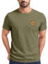 Herren T-Shirt Wald Bäume Logo Badge Naturliebhaber Outdoor Fashion Streetstyle Neverless®preview