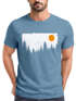 Herren T-Shirt Wald Bäume Outdoor Adventure Abenteuer Natur-Liebhaber Fashion Streetstyle Neverless®preview