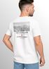 Herren T-Shirt Wandern Berge Alpen Schweiz Fotoprint Backprint Outdoor Fashion Streetstyle Prrintshirt Männer Neverless®preview